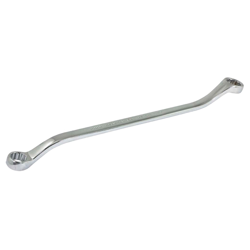 Box End Wrench, 12 Point, 10 mm x 11 mm, 15° Offset, Chrome Finish Planification Entrepots Molloy
