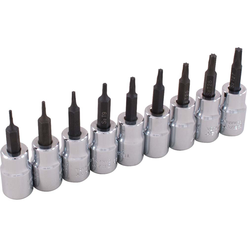 Jeu de douilles, Torx, Prise 3/8", 9 mrcx Planification Entrepots Molloy