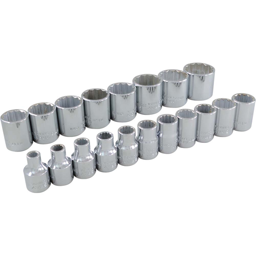 Jeu de douilles, 19 Mcx, Prise de 3/8" Planification Entrepots Molloy