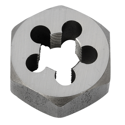 Hex Rethreading Die Nut, 1"/1-5/8" Dia., 1/2"-14 Thread, Carbon Steel/Chromium Steel Planification Entrepots Molloy