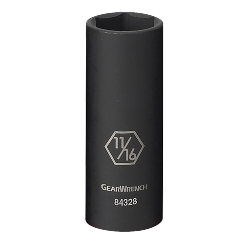 Douille, Chocs, 11/16", Prise 3/8", 6 pans, Profond Planification Entrepots Molloy