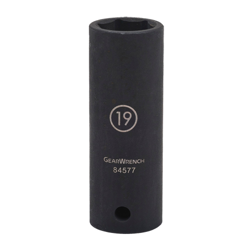 Socket, Impact, 17 mm, 1/2" Drive, 6 Points, Deep Planification Entrepots Molloy