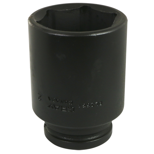 Socket, Impact, 2-1/16", 3/4" Drive, 6 Points, Deep Planification Entrepots Molloy
