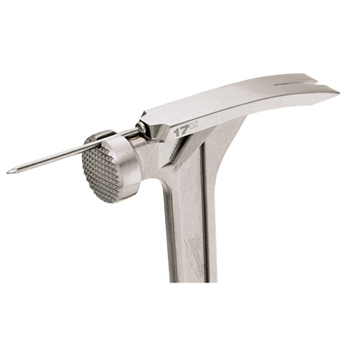 Marteau de charpente &agrave; face usin&eacute;e, 17 oz, Prise en Acier plein, 16-1/8" lo Planification Entrepots Molloy