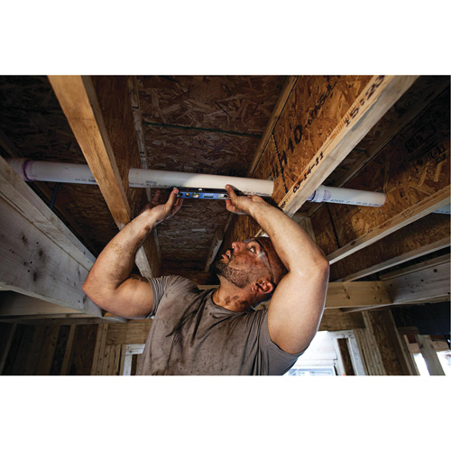 Niveau torpille robuste de s&eacute;rie 250, 9" lo, Aluminium, 4 fioles, Magn&eacute;tique Planification Entrepots Molloy