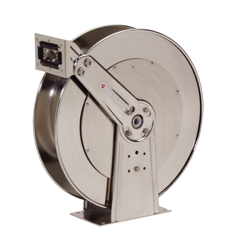 Stainless Steel Hose Reel, Single Hose, 10-1/2" W x 24" D x 25-3/8" H Planification Entrepots Molloy