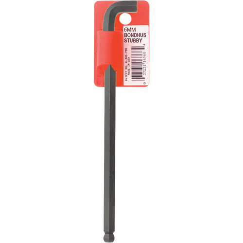 Long-Arm Hex Key Wrench, Ball End, 6 mm x 139 mm L, L Shape Planification Entrepots Molloy