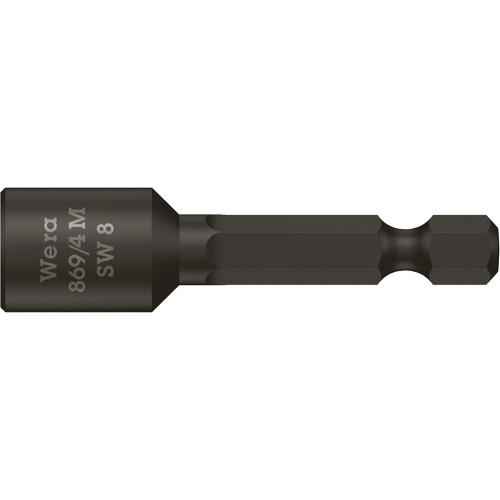 Nutsetters, 8 mm Tip, 1/4" Drive, 50 mm L, Magnetic Planification Entrepots Molloy