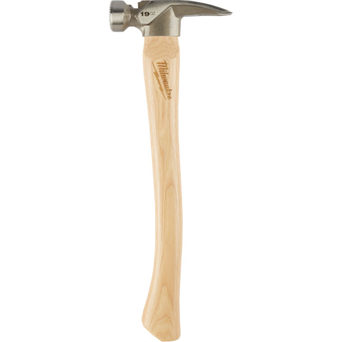 Milled Face Framing Hammer, 19 oz., Wood Handle, 16" L Planification Entrepots Molloy