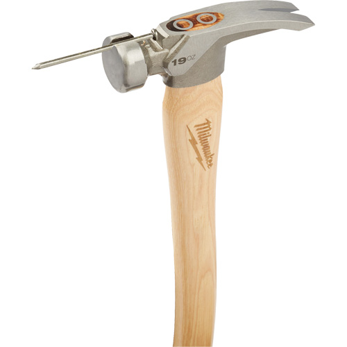 Smooth Face Framing Hammer, 19 oz., Wood Handle, 16" L Planification Entrepots Molloy