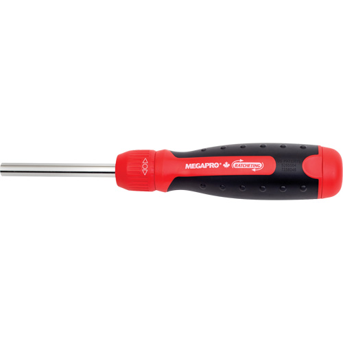 Ratcheting Tamperproof Screwdriver, 8-1/2" L, Cushion Grip Handle Planification Entrepots Molloy