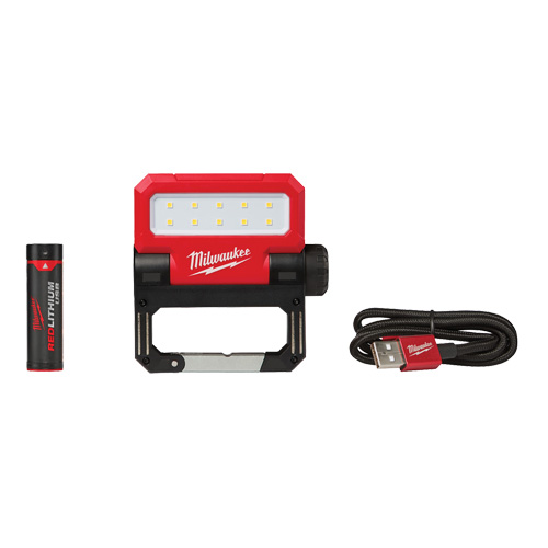 Projecteur d'illumination pivotant Rover USB, DEL, 550 lumens, Piles Rechargeable Planification Entrepots Molloy