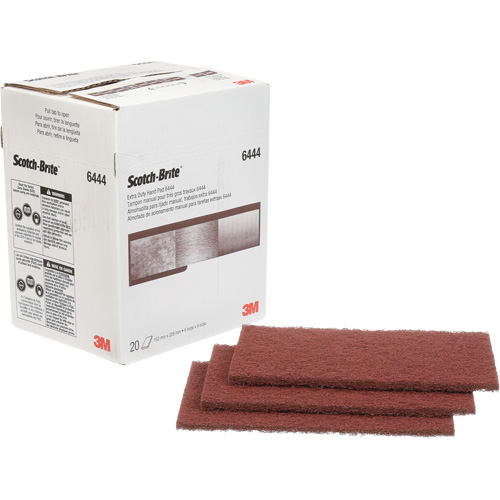 Scotch-Brite Extra-Duty Hand Pad, Aluminum Oxide, 9" x 6", Fine Grit Planification Entrepots Molloy