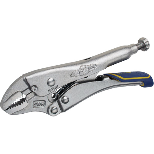 Pince-&eacute;tau avec coupe-fil Fast Release, Longueur 5", M&acirc;choire courb&eacute;e Planification Entrepots Molloy