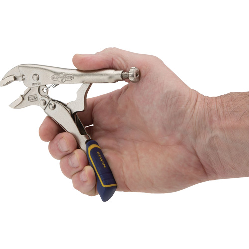 Pince-&eacute;tau avec coupe-fil Fast Release, Longueur 5", M&acirc;choire courb&eacute;e Planification Entrepots Molloy