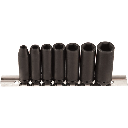 Jeu de douilles, 7 Mcx, Chocs, Prise de 1/4", Profond Planification Entrepots Molloy