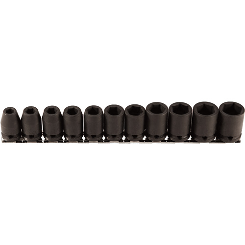 Jeu de douilles, 11 Mcx, Chocs, Prise de 3/8" Planification Entrepots Molloy
