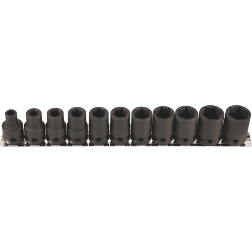 Jeu de douilles &agrave; paroi mince, 11 Mcx, Chocs, Prise de 3/8" Planification Entrepots Molloy