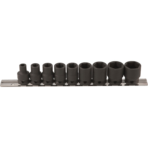 Thin Walled Socket Set, 9 Pcs, Impact, 3/8" Drive Size Planification Entrepots Molloy