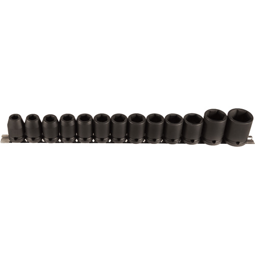 Jeu de douilles, 13 Mcx, Chocs, Prise de 1/2" Planification Entrepots Molloy