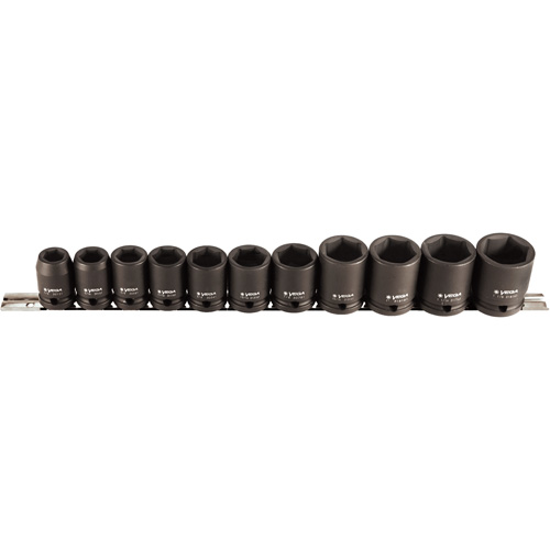 Jeu de douilles, 11 Mcx, Chocs, Prise de 1/2" Planification Entrepots Molloy