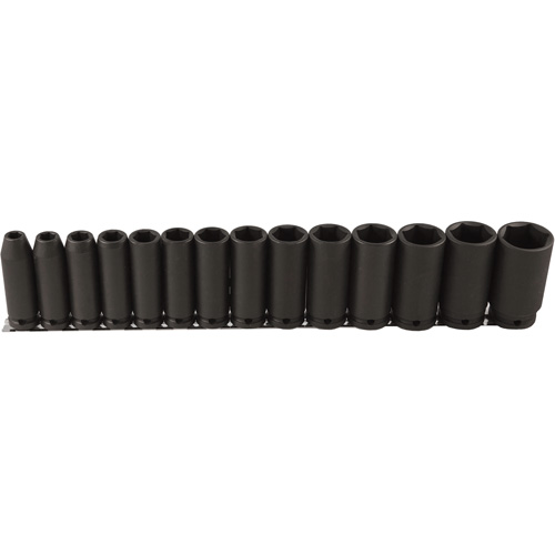 Jeu de douilles longues, 14 Mcx, Chocs, Prise de 1/2", Profond Planification Entrepots Molloy