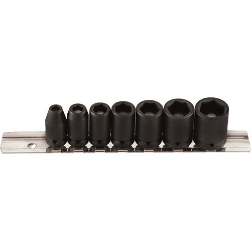 Magnetic Socket Set, 7 Pcs, Impact, 1/4" Drive Size Planification Entrepots Molloy