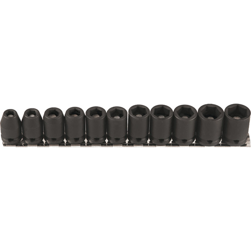 Jeu de douilles magn&eacute;tiques, 11 Mcx, Chocs, Prise de 3/8" Planification Entrepots Molloy