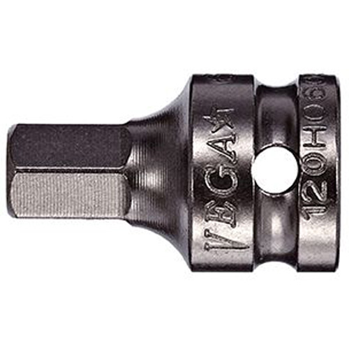 Socket Bit, Hex, 4 mm x 1" L, 3/8" Drive Planification Entrepots Molloy