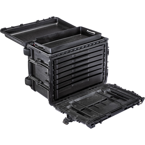 Armoire &agrave; outils mobile Gen 2, 24" la, 6 tiroirs, Noir Planification Entrepots Molloy