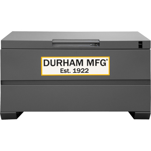 Jobsite Storage Box, 48" x 24" x 27-13/16", Steel, Grey Planification Entrepots Molloy