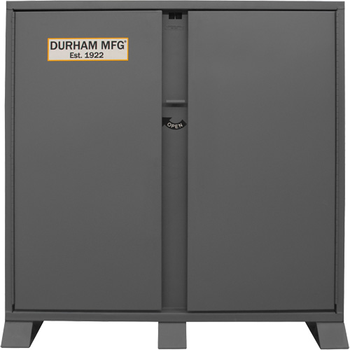 Jobsite Storage Shelving Cabinet, Steel, 47.5 Cubic Feet, Grey Planification Entrepots Molloy