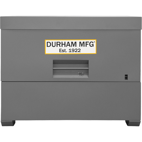 Piano Style Jobsite Storage Box, 60-1/2" W x 34-3/4" D x 49-3/8" H, Grey Planification Entrepots Molloy