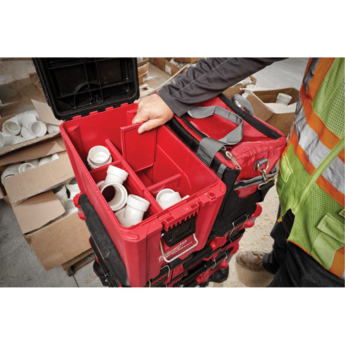 Coffre &agrave; outils compact Packout, 10" x 16-1/5" x 13", Noir/Rouge Planification Entrepots Molloy