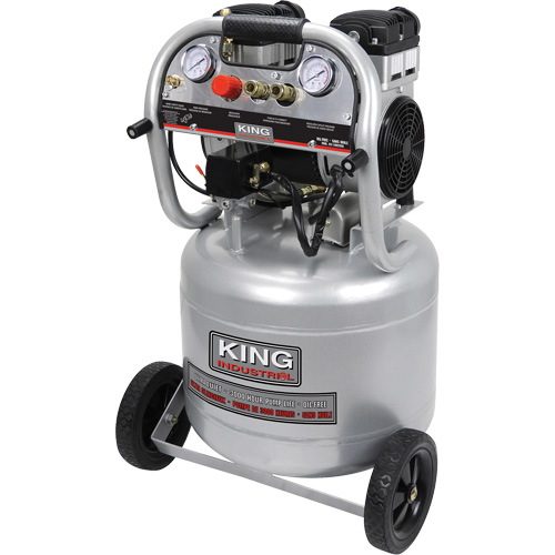 Ultra-Quiet Oil-Free Air Compressor, Electric, 10 Gal. (12 US Gal), 125 PSI, 120/1 V Planification Entrepots Molloy