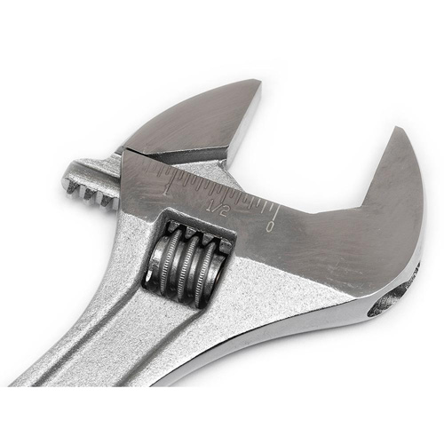 Cl&eacute; &agrave; molette — en boîte, 10" lo, la max. 1-5/16"/34 mm, Chrome Planification Entrepots Molloy