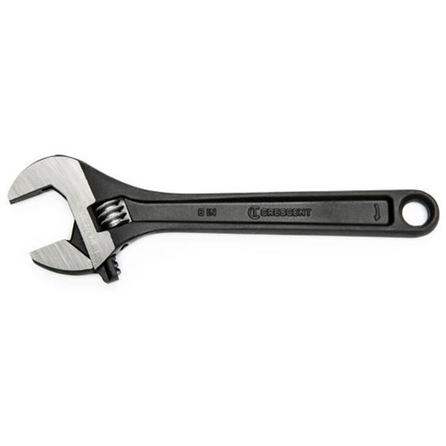 Cl&eacute; &agrave; molette, 8" lo, la max. 1-1/8", Oxyde noir Planification Entrepots Molloy