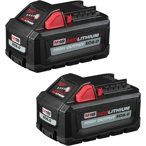 Redlithium High Output XC6.0 Battery Packs, Lithium-Ion, 18 V, 6 Ah Planification Entrepots Molloy