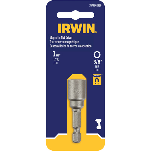 Tourne-&eacute;crou, Embout 3/8", Prise 1/4", 1-7/8" lo, Magn&eacute;tique Planification Entrepots Molloy