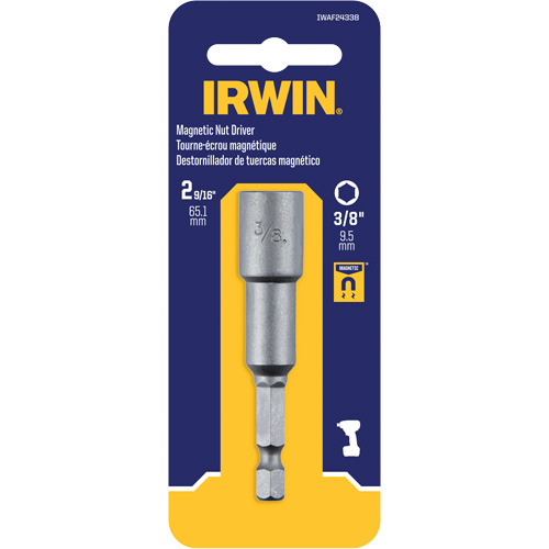 Nutsetter, 3/8" Tip, 1/4" Drive, 2-9/16" L, Magnetic Planification Entrepots Molloy