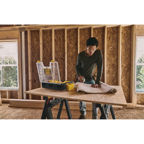 Organisateur profond pour professionnel, 17-1/2" la x 4-1/2" p x 14" h, Noir/Jaune Planification Entrepots Molloy