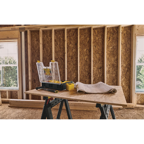 Organisateur profond pour professionnel, 17-1/2" la x 4-1/2" p x 14" h, Noir/Jaune Planification Entrepots Molloy