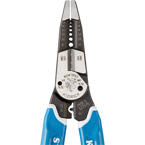 Outil polyvalent Klein-Kurve pour d&eacute;nuder, couper et sertir les fils, 8-1/4" lo, 8 - 20 AWG Planification Entrepots Molloy
