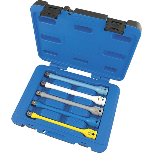 JTLE-5S Jeu de rallonges limiteurs de couple pour cl&eacute; &agrave; chocs, Prise 1/2", Couple de 65 lb-pi/80 lb-pi/100 lb-pi/120 lb-pi/140 lb-pi, Multiple Planification Entrepots Molloy