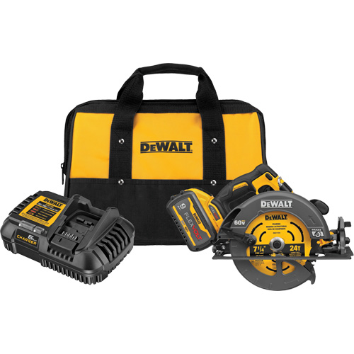 Ensemble de scie circulaire sans balai Flexvolt Max avec frein &eacute;lectrique, 7-1/4", 60 V Planification Entrepots Molloy