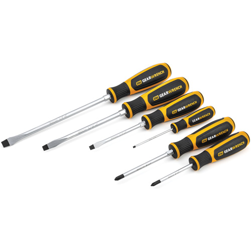 Phillips&reg;/Slotted Dual Material Screwdriver Set, 6 Pcs. Planification Entrepots Molloy