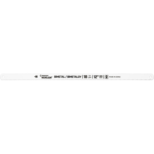Bi-Metaloy&reg; Hacksaw Blades, Bi-Metal, 12" L, 18 TPI Planification Entrepots Molloy