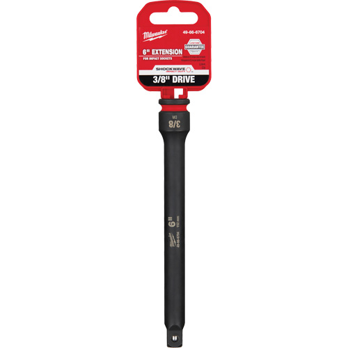 Rallonge pour douille Shockwave Impact Duty, Chocs, Prise 3/8", 6" lo Planification Entrepots Molloy