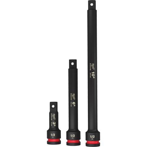 Jeu de rallonges pour douilles Shockwave Impact-Duty, Chocs, Prise 1/2", 3"/6"/10" lo Planification Entrepots Molloy