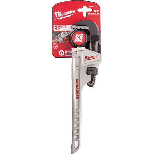 Cl&eacute; &agrave; tuyau, Cap des m&acirc;choires 1-1/2", Longueur 10", Prise Ergonomique Planification Entrepots Molloy
